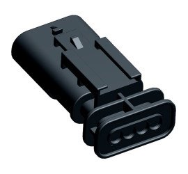 Złącze samochodowe 4-pinowe TE Connectivity -rzędowe Męski MCON 1.2 Wciskane Obudowa złącza samochodowego