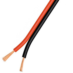 Przewód głośnik. 2x1,5 OFC CU czarny-czerwony