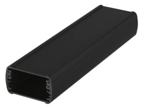 Aluminum enclosure kit, (L x W x H) 57 x 150 x 32 mm, black, IP65, 84066150.HMT1
