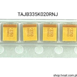 TAJB335K020RNJ Tantalum 3.3uF 20V 10% SMD-B AVX