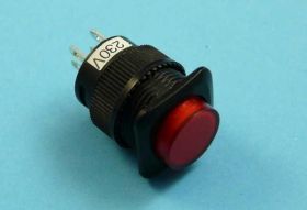 MNG-230R 1,5A LED-230V PRZYCISK OKRĄGŁY