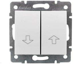 LOGI Łącznik żaluzjowy śrubowy 10AX 250V biały 021100102 25077
