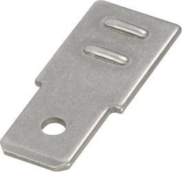 Wsuwka Vogt Verbindungstechnik 38402SBS.80 Szerokość pokrycia: 6.3 mm Grubość pokrycia: 0.8 mm 180 ° bez izolacji metal