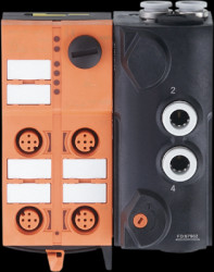 AC5249, AS-i pneumatic module, AirBox 5/2 4DI-Y IPinfrared light, Lens type standard, (28 x 21)...(