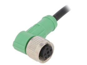 1415606 Kabel do czujników/automatyki, M12, Ilość pinów: 4, kątowe, 1.5m, wtyk