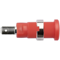 Sch&#xFC;tzinger SEB 8660 Ni/RT Safety Socket Red 1pc Robust Socket Design