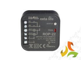 Radiowy odbiornik dopuszkowy 2-kanałowy dwukierunkowy TYP: ROP-22 ZAMEL