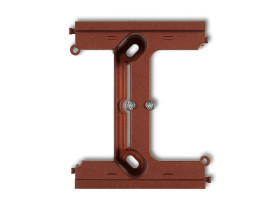 DECO Moduł rozszerzający puszkę natynkową pojedynczą składaną do ramek wielokrotnych DECO brązowy metalik 9DPU-2 KARLIK