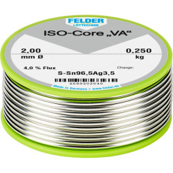 Felder 4689202040 ISO-Core VA Lead-Free Solder Reel Sn96.5Ag3.5 0.250kg