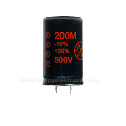 Kondensator 200uF/500V Print JJ