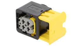 Obudowa Do Zacisków Żeńskich, Wire-To-Wire, 4 Pozycje 2-1418390-1