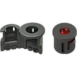 Socket, black, for LED 3 mm, 10588AA01