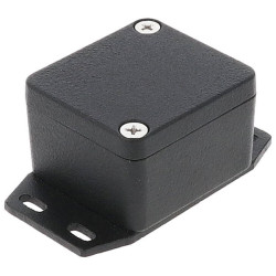 Hammond 1550Z101FBK Thick Wall Flanged Die Cast Enclosure, 50 x 45 x 30, Black