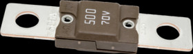 Automotive flat fuse, 500 A, 70 V, brown, (L x W x H) 68 x 10.5 x 19 mm, MGHV500