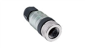 Złącze Do Samokonfekcjonowania Żeńskie Proste Złącze 4-Polowe Z Gwintowanym...