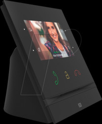 91378802 Table holder for 2N indoor unit, black