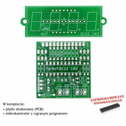 Termometr z wyświetlaczem LED - PCB's i mikroprocesor do projektu AVT 3122