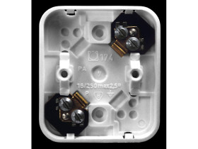 PI Puszka 2-zaciskowa do wyrobów z serii Pi biały PWP-2P/00 OSPEL