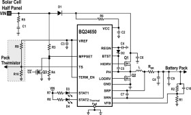 Standalone 1-6 cell Buck battery charge controller with solar input and integrated MPPT