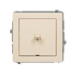 DECO Mechanizm łącznika schodowego w stylu amerykańskim (jeden klawisz bez piktogramu) beżowy 1DWPUS-3.1