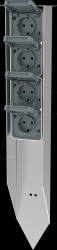 Outlet spike B 6.4, 4 outlets