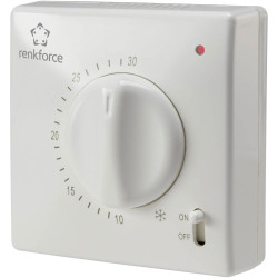 Renkforce TR-93 Indoor Thermostat Surface-Mount 24h Mode 1pc