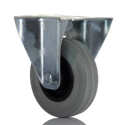 Koło samonastawne średnica kabla 100mm Płyta RS PRO 70kg wysokość całkowita 128mm