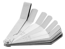 Szczelinomierz 16 listków odgiętych (0,127-0,508mm) 65MN stal nierdzewna 11-192