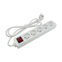 Przedłużacz z wyłącznikiem 5 gniazd 1,5m z/u 3 x 1,0mm²­ biały M20560 Eco Light