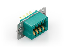 Złącze typu Backplane 4.70mm Pitch 8-pinowe 8-rzędowe Żeński, Lutowane Terminal, 5A Montaż na panelu RS PRO