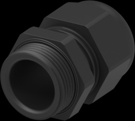 Cable gland, M25, Clamping range 11 to 17 mm, IP68, black, 1SNG601090R0000
