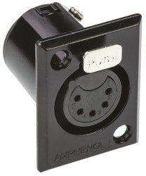 Złącze XLR 5 -pinowe Montaż na panelu Żeński