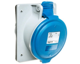 Gniazdo tablicowe 32A 3P 230V niebieskie IP44 P17 TEMPRA PRO 555284