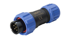 Przemysłowe złącza okrągłe 4-pinowe Montaż na kablu Wtyczka Weipu