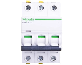 Wyłącznik nadprądowy 3P D 1A 6kA AC iC60N-D1-3 A9F05301