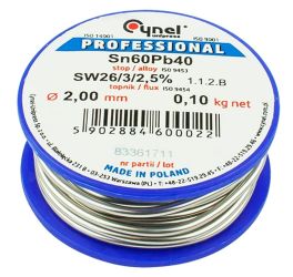 CYNA Sn60Pb40 2,0mm 0,1kg