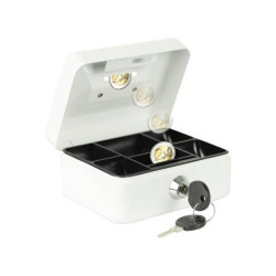 Burg W&#xE4;chter MONEY 5012 Cash Box White Slot for Coins Includes 2 Keys