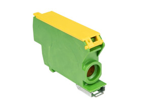Blok rozdzielczy 1-biegunowy 192A TH35 żółto-zielony SDB-70/Z 48.972 ELEKTRO-PLAST