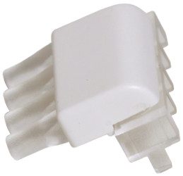 Światłowód do LED, sztywny, kątowy, dł. 17mm, 4-drożny, Bivar