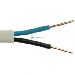 przewód elektryczny 2x2,5mm YDYp biały płaski drut 1metr