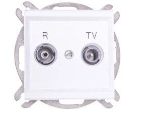 SONATA Gniazdo antenowe RTV zakończeniowe 10dB białe GPA-10RPZ/m/00