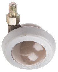 Koło samonastawne średnica kabla 63mm Trzpień gwintowany RS PRO 75kg wysokość całkowita 76mm