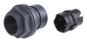 Złącze wielostykowe przemysłowe 2-pinowe Montaż przedni Wtyczka Bulgin