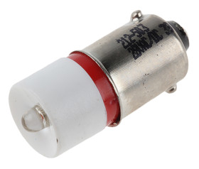 Lampka kontrolna Czerwony 28V dc BA9s LED średnica 10mm długość 24mm