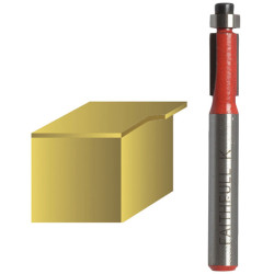 Faithfull FAIRB71 Router Bit TCT Mini Trim 6.3mm x 12.7mm 1/4in Shank