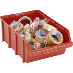 raaco 106733 Storage Bin Red Durable and stackable for efficient storage