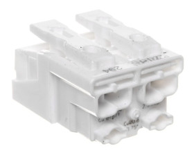 Złączka zasilająca 2-biegunowa bez stopek bez styku PE 294-4002