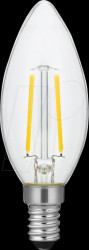 LX023841509 E14 LED lamp, 2 W, 120 lm, 2200 K, filament, dimmable