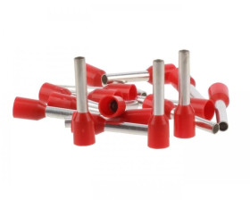 Końcówka tulejkowa izolowana czerwona HI 1,5/8 ERHL E08KH-02010104000 /500szt./