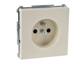 MERTEN Gniazdo pojedyncze z uziemieniem z przesłoną b.śrub. biały Artec/Antique MTN2500-4044 SCHNEIDER ELECTRIC